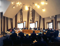 The Chief Rabbi addresses a meeting at the Scottish Parliament