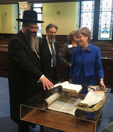 First Minister's visit to Garnethill Synagogue