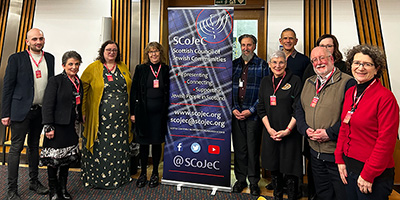 SCoJeC Council and Chanukah Candle-lighting at the Scottish Parliament
